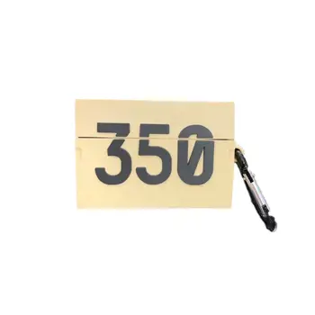 

350 Shoe Box Protective Case Silicone Cover Shell with Carabiner for Airpods Pro C90F