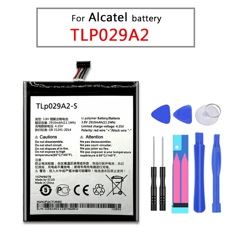 Новый TLP029A2 2910 мА/ч TLP029A2-S телефон Батарея для Alcatel One Touch Idol 3 I806 6045K TLp029AJ Pop 5 &quot6045Y