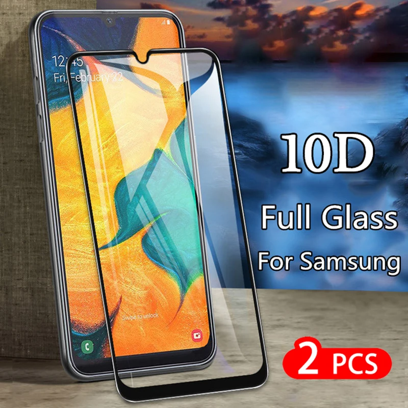 

2pcs For Samsung Galaxy A50 A70 A40 A30 A20 A10 M10 M20 M30 Tempered Glass For Samsung A 50 70 40 30 20 10 Screen Protector Film