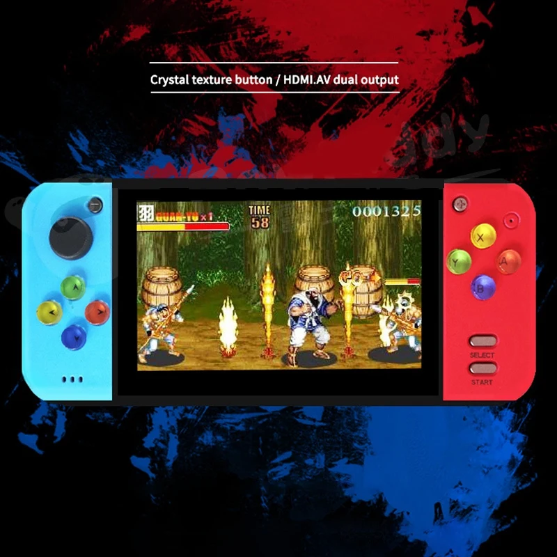

8G Pocket PSP Game Console 5.1-Inch Color Large-Screen Handheld 128-Bit Game Console for Kids