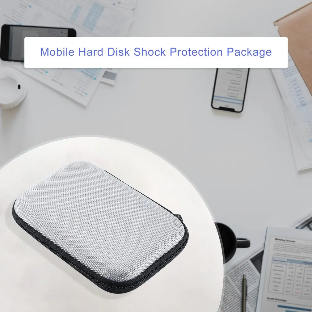 Мобильное хранение на жестком диске сумка 2,5 дюймов Seagate мобильный жесткий диск коробка ударопрочный защитный пакет для хранения кабелей коробка