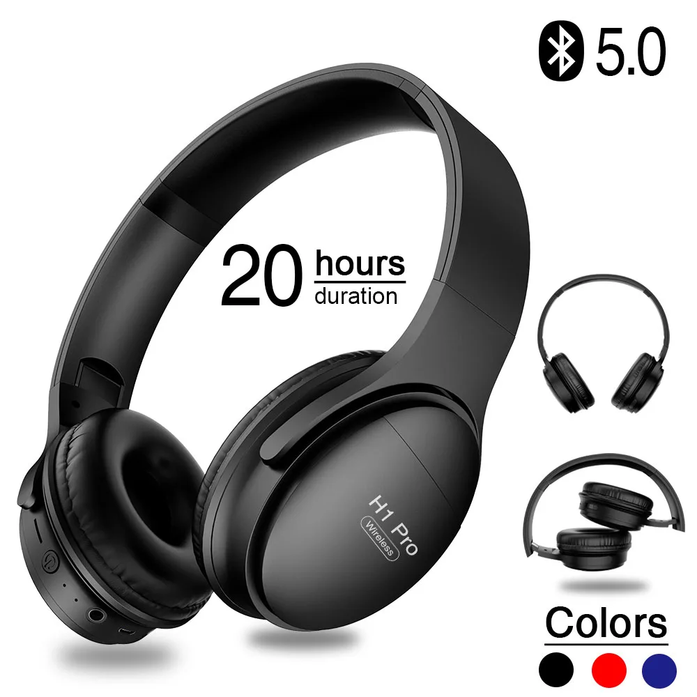 Bluetooth-наушники H1 Pro Hi-Fi с микрофоном и поддержкой TF-карты | Электроника