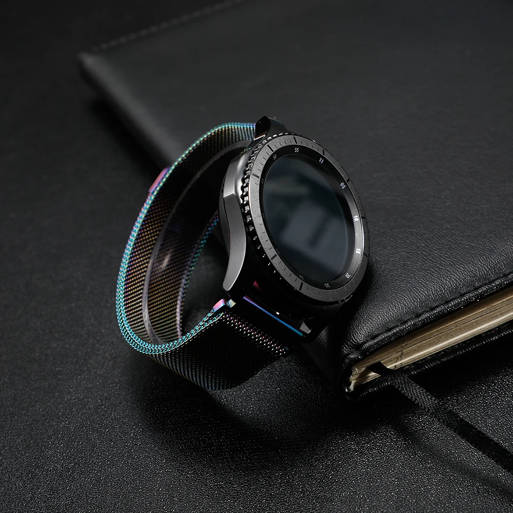 22 мм ремешок для часов samsung galaxy watch 46 мм 42 мм active 2 gear S3 Frontier ремешок Milanese Amazfit bip huawei watch GT ремешок 20