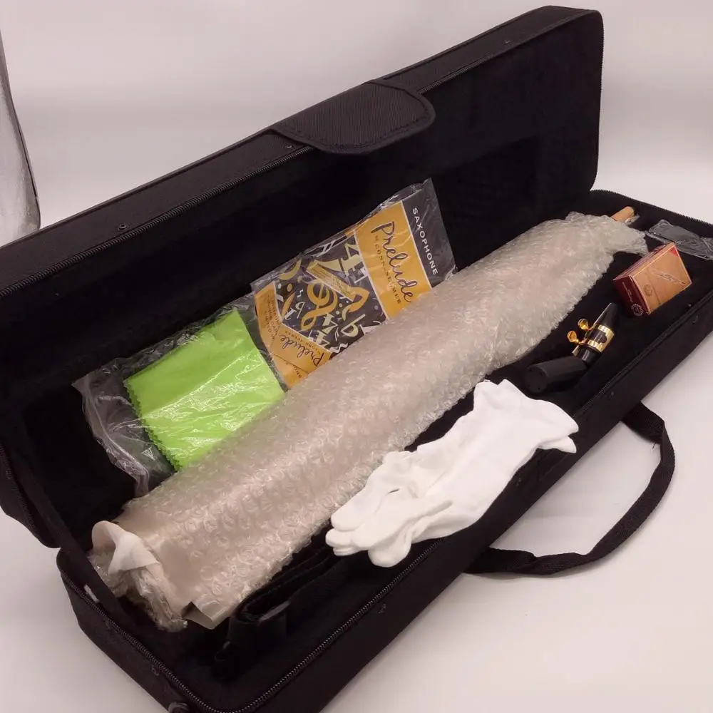 

Brand New French Soprano Saxophone 802 Gold Lacquer Saxophone Soprano Musical Instruments Professional 80II Included Case
