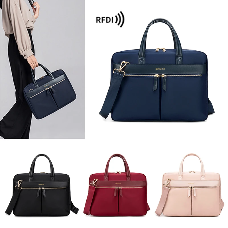 Fashion Women's Notebook Briefcase For 13.3 15 16 Inch Laptop Crossbody Bag Shoulder Bags Business Travel Office Ladies Handbags