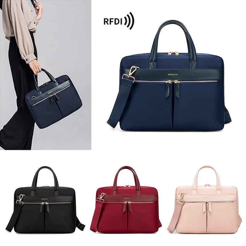 Laptop Crossbody Shoulder Bolsa para Mulheres Notebook Briefcase Business Travel Office Ladies Handbags Moda 13.3 15 16