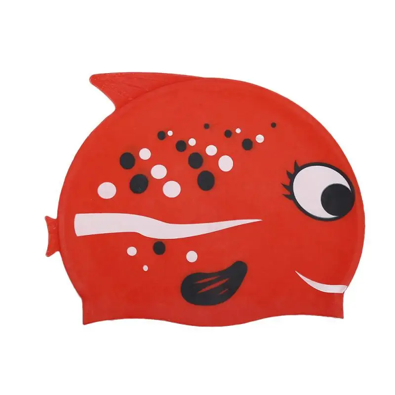 1 шт. детская силиконовая шапка для плавания с рисунком|Плавательные шапочки| |
