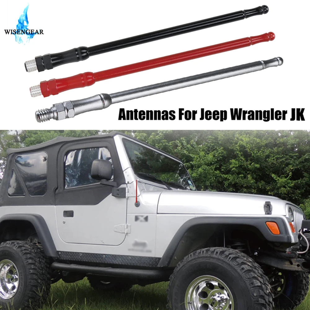13/" Replacement Radio AM FM Signal Antenna Reflex for Jeep Wrangler JK 2007-2017