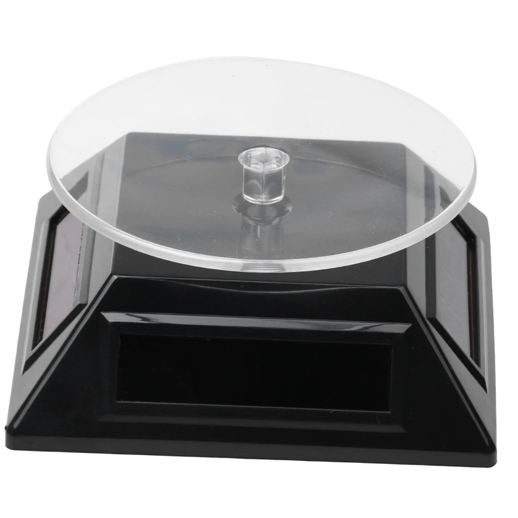 360° Rotating Display Stand Base Rotary Turntable - Solar/Battery Powered, 4 Colors 2 Types for Choose