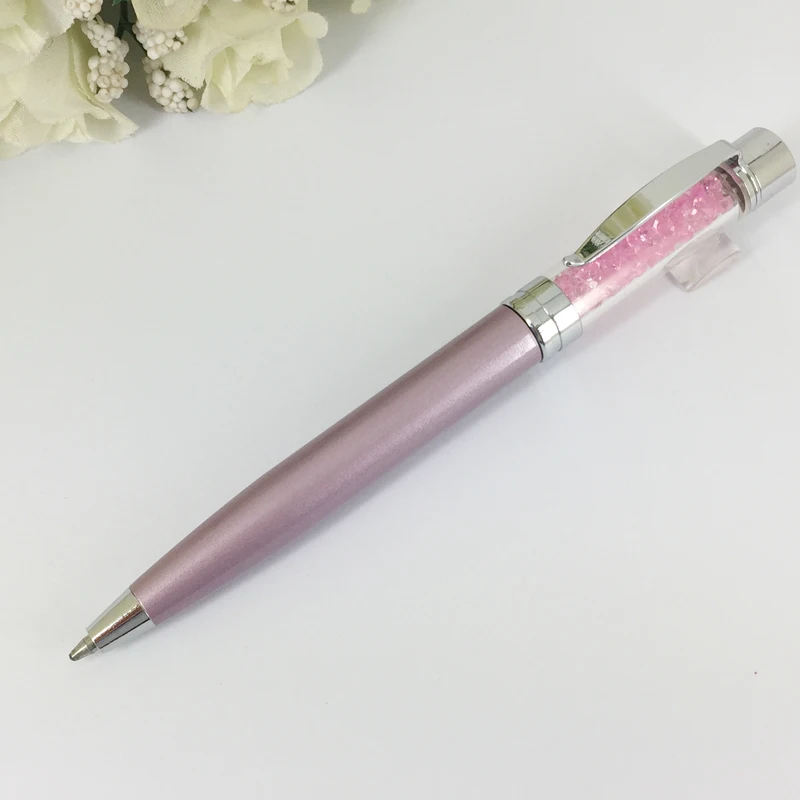 ACMECN карманная шариковая ручка с блеск сверкающий Алмазный мини-ручки с китайским кристаллом для женщин корейский стиль горный хрусталь шариковая ручка - Цвет: Purple 5