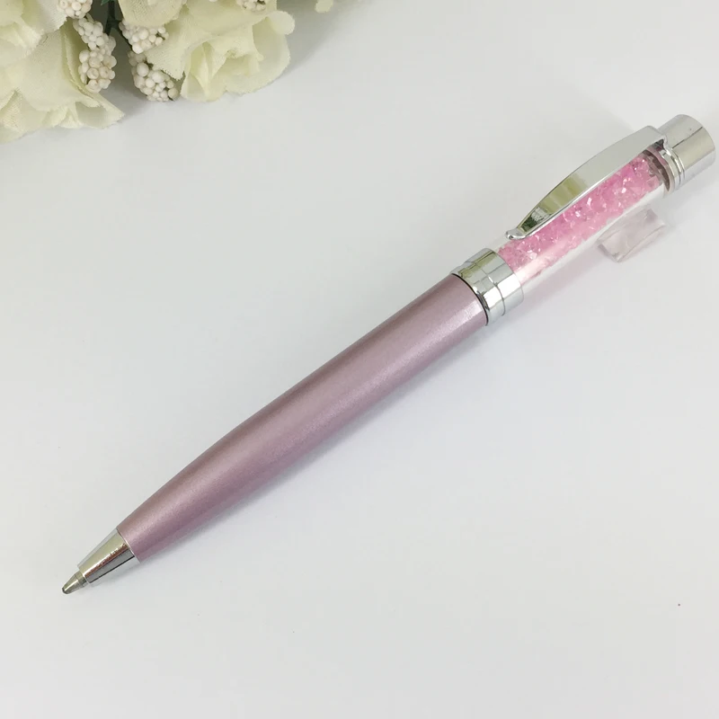 Purple 5 ACMECN карманная шариковая ручка с блеск сверкающий Алмазный мини-ручки с китайским кристаллом для женщин корейский стиль горный хрусталь шариковая ручка - Цвет: Purple 5