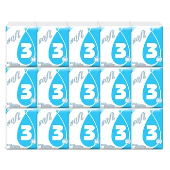 

10 Pack Pocket Face Tissue 3ply thickened Wood Pulp Travel Paper Tissue 8 Sheets No fluorescent agent and other harmful additive