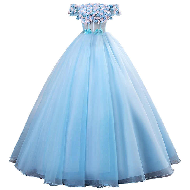 Robe De Soiree/Новинка года; элегантное бальное платье с короткими рукавами и открытыми плечами; классическое бальное платье с цветочным узором; пышные платья