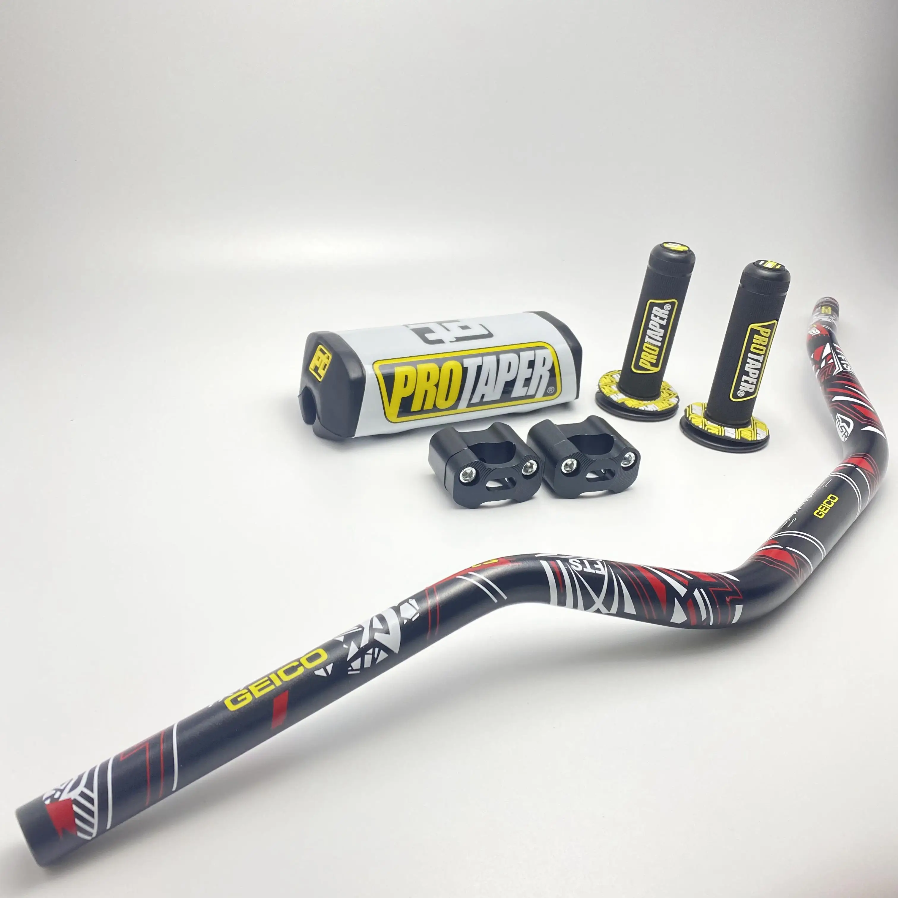 

Handlebar For Pro Taper Pack Bar 1-1/8" Classic Handle bar Pads Grips Pit Pro Racing Dirt Pit Bike Motorcycle With CNC Adapter