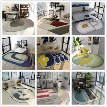 Креативные роскошные спальни нерегулярные круглые ковры для гостиной, спальни, площади, ковры, скандинавский простой чайный стол, большой размер коврик/ковер
