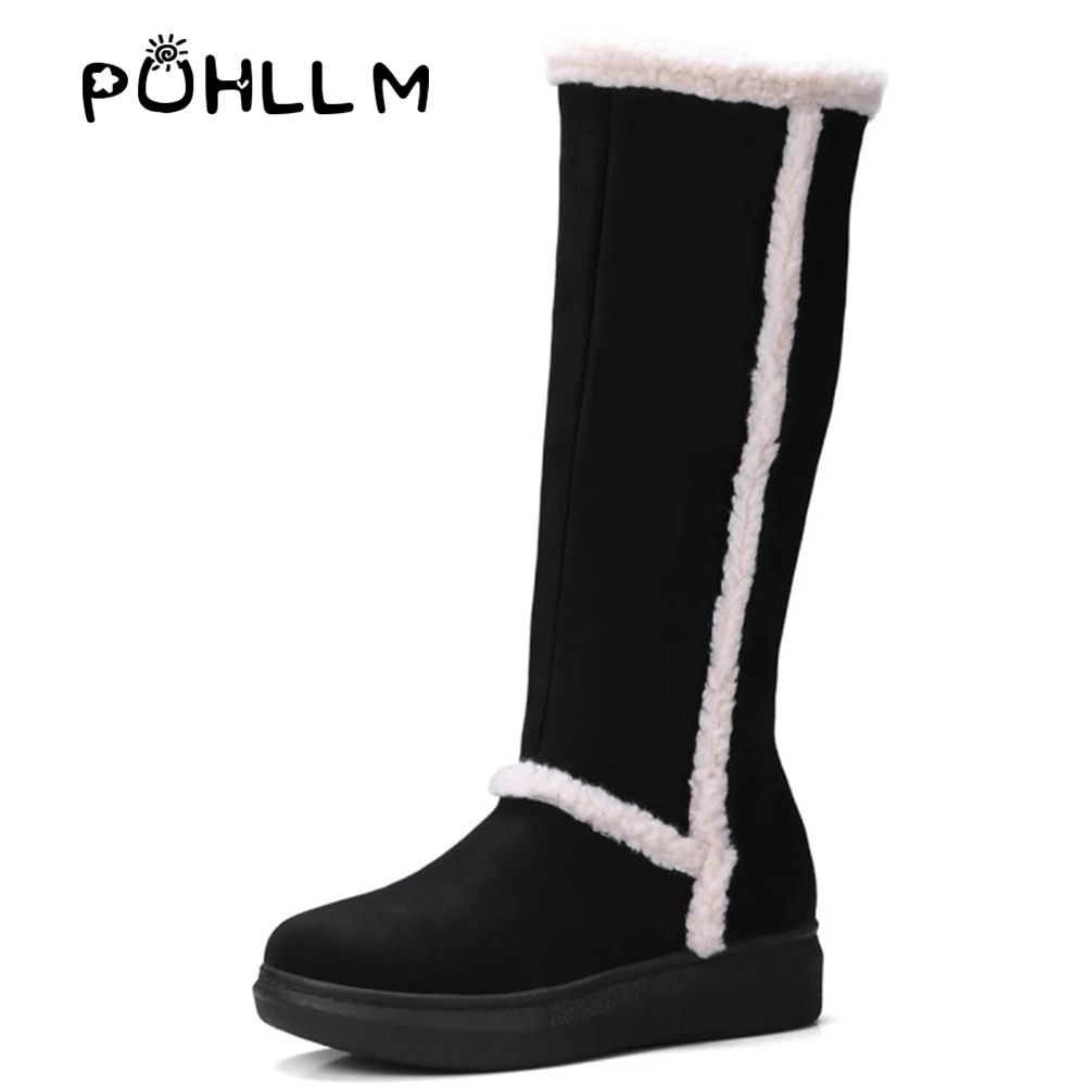 

PUHLLM 2019 Autumn and Winter Snow Boots Popular Explosion Models Comfortable Warmth Popular Wild Simple Slim Large Size F19