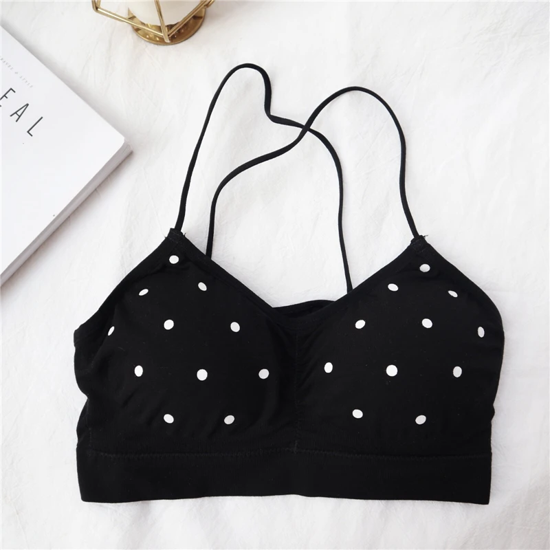 AOSSVIAO белый горошек крючком Camisole Cami женская летняя майка с открытой спиной женская уличная мода кроп Топ