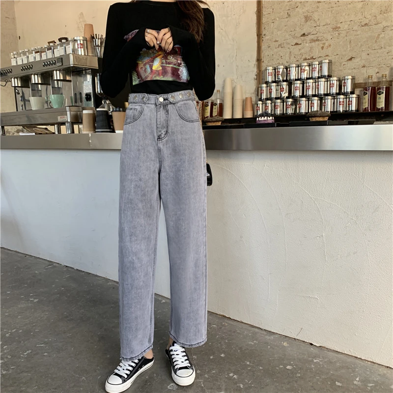 Свободные широкие брюки в Корейском стиле с высокой талией hyuna style cec