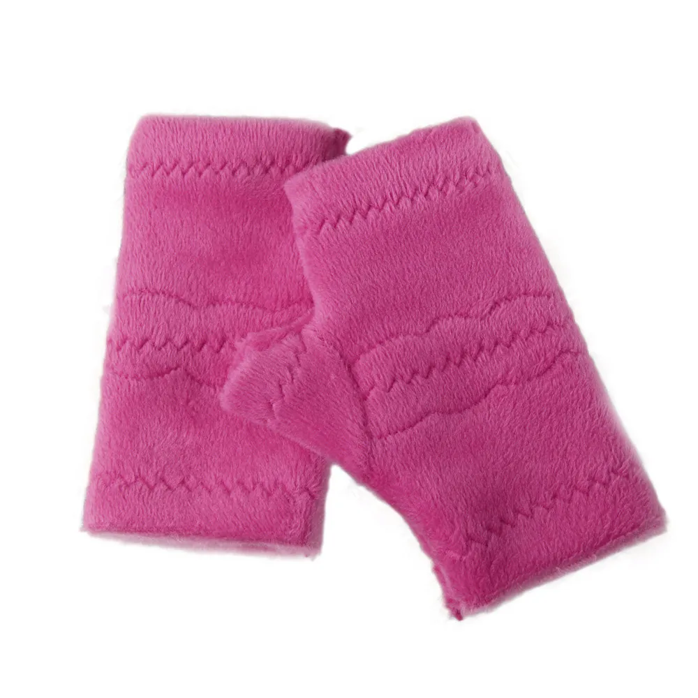Women Fingerless Gloves Thick Warmth Polar Fleece Winter Autumn Thick Warm Gloves Keyboard Leak Finger Gloves Handschoenen