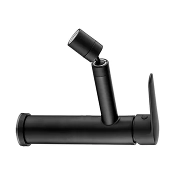 

1 Set Hot and Cold Basin Faucets Black Stoving Varnish Water Tap Toilet Basin Faucet Stainless Steel Water Tap Bathroom Supplies