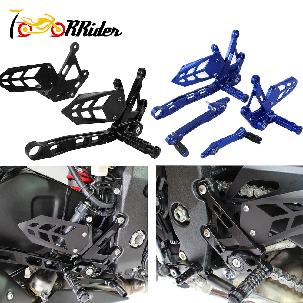 Aluminum Mt10 Fz10 Accessories Adjustable Rearsets Footrests Dirt Bike