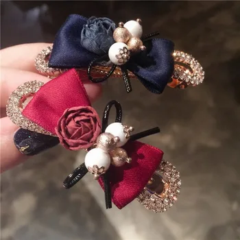 

Wild Sweet Side Clip Duckbill Clip Bangs Chuck Hair Tiara Hair Accessories Korean Flower Diamond Hairpin Top Clip Butterfly