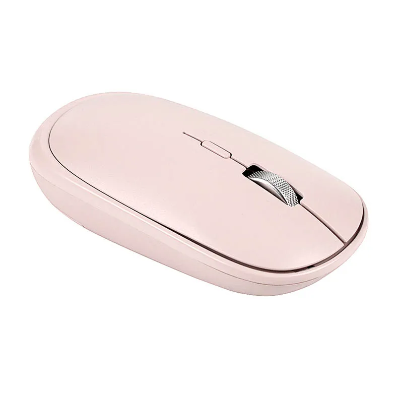 Pink Беспроводная мышь с Bluetooth, двойной режим, беспроводная мышь для ПК, бесшумная эргономичная портативная мышь для ноутбука, Camputer, Mac, Windows - Цвет: Pink