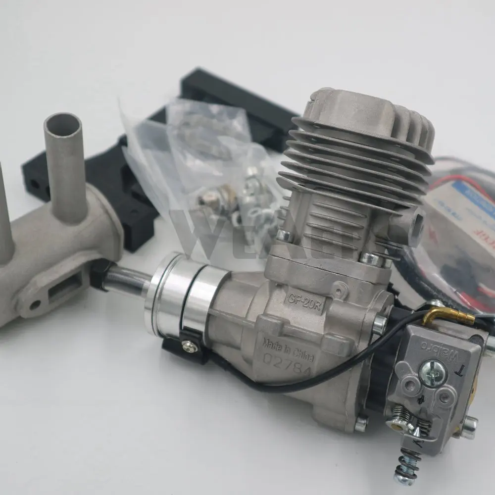 RCGF 20cc задняя выхлопная труба бензин/бензиновый двигатель для RC самолета