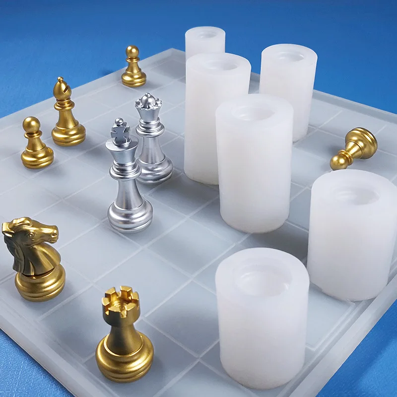 Bishop WDXG Chess Silicone Mold Resin Molds DIY Candle Silicone Mold Creative Chocolate Baking Utensils Baking Accessories 