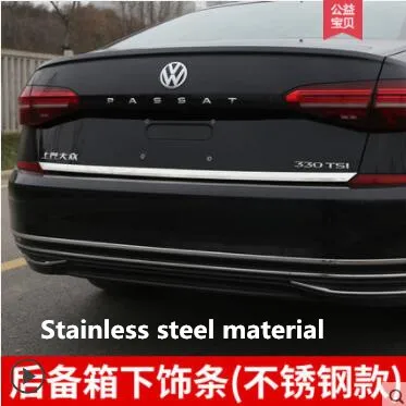 Накладка багажника для задней двери подходит только для Volkswagen Passat, специально для 11-19 Passat нержавеющая сталь АБС-пластик - Цвет: 2019