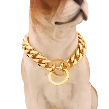 

Pet Dog Puppy Durable Stainless Steel Training Choke Chain Collar Necklace Neck Strap Fashion Dog Collar Pet Decoration
