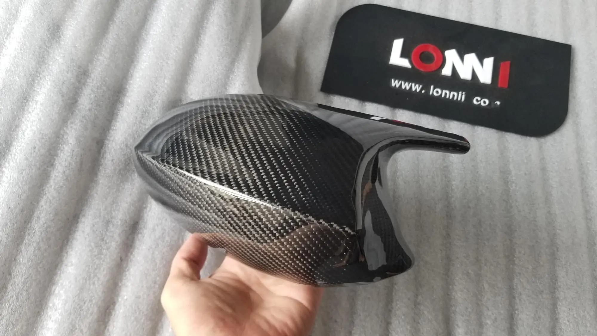 For BMW E90 E92 E93 2005 -11 Replacement Real Carbon Fiber Rearview Horn Mirror Cover