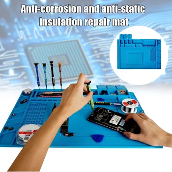 

Hot Phone Repair Mat Maintenance Station Anti-Corrosion Anti-Static Heat Insulation Pad PLD