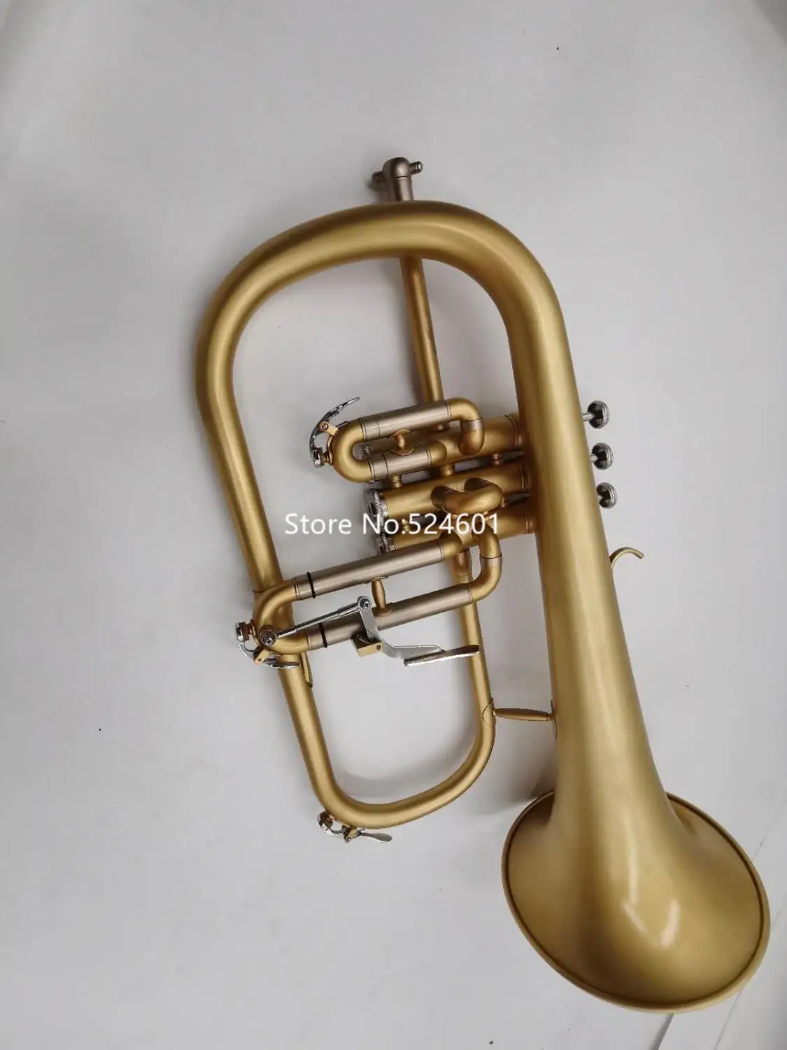 Bach Bb Flugelhorn Brass Plated Musical instrument Professional With Case Accessories trumpet instrument