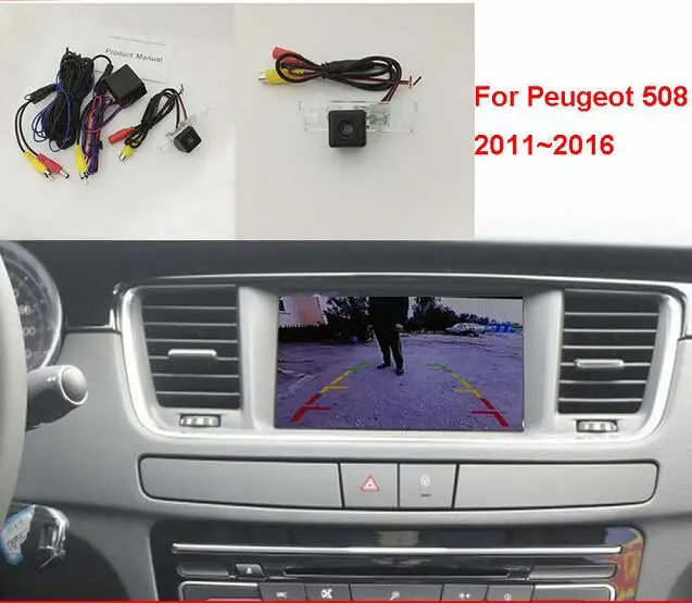

Car Rear View Camera for Peugeot 508 2011~2016 Original Screen Compatible / Back Up Reverse Camera Sets