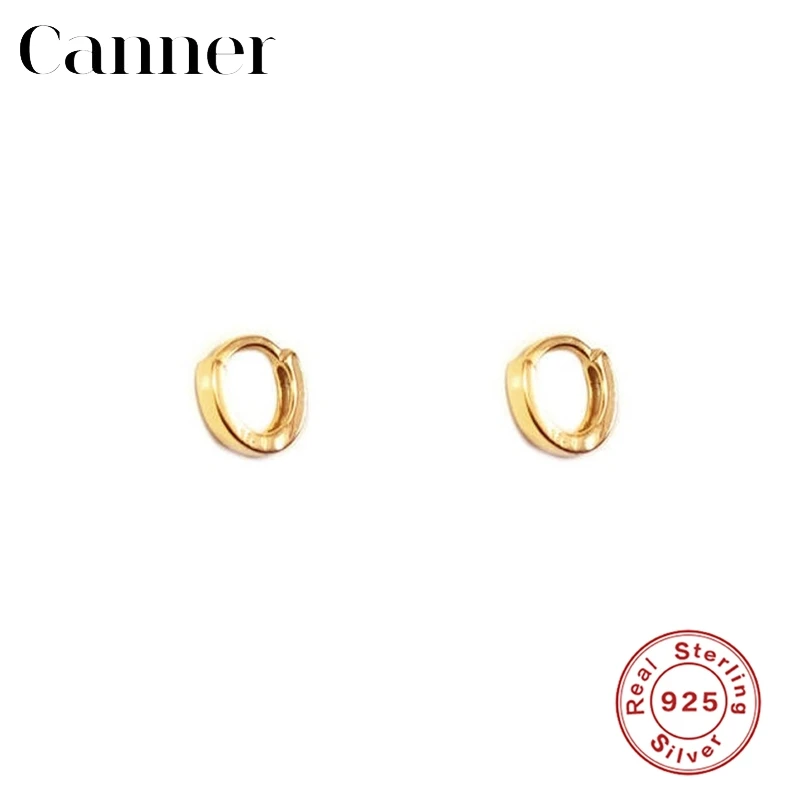 

925 Sterling Silver Hoop Earrings Korean style Simple Smooth Round Earrings for Women Fashion jewelry Design Gift Accessories
