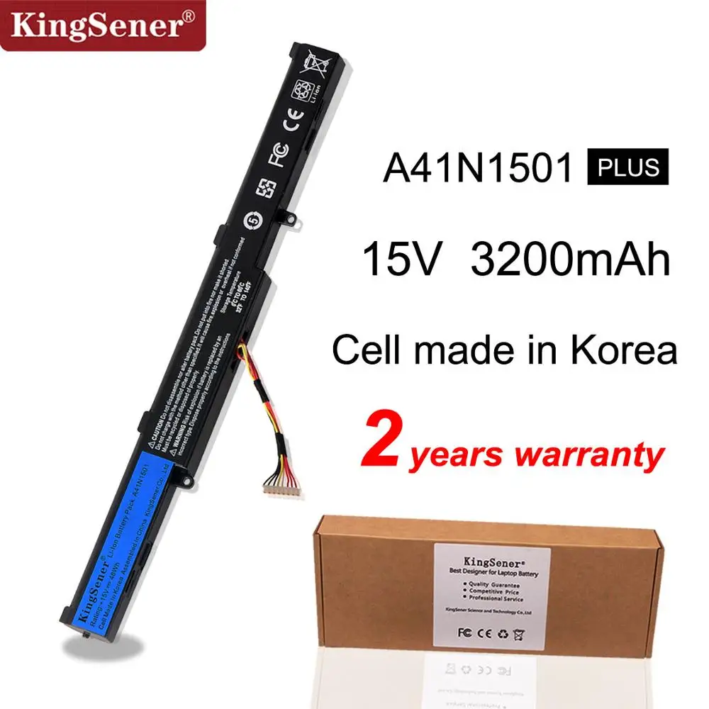 Аккумулятор KingSener в Корейском стиле аккумулятор A41N1501 для ASUS GL752JW GL752 GL752VL GL752VW N552