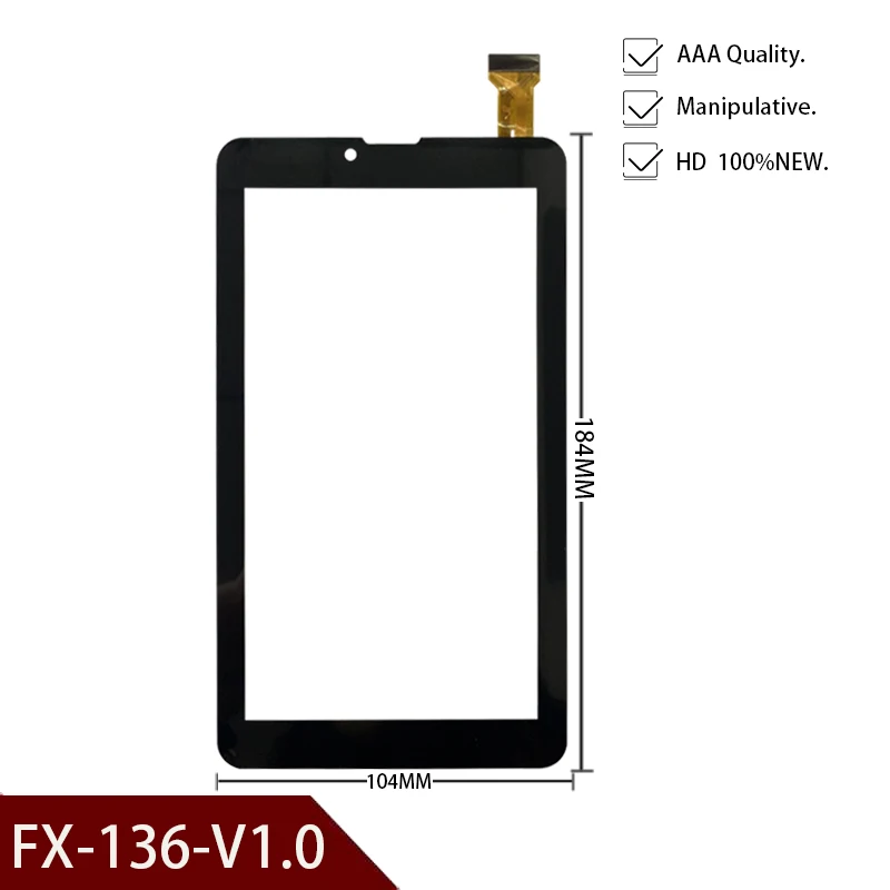 Новый 7 ''дюймовый 184*104 мм Tablet Емкостный сенсорный Экран Замена для FX-136-V1.0