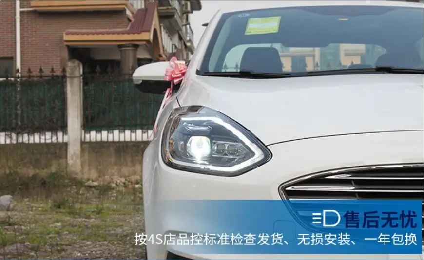 2020y автомобильный бупмер головной свет для Ford эскорт фары автомобильные аксессуары светодиодный DRL HID ксенон, противотуманная фара для эскорта