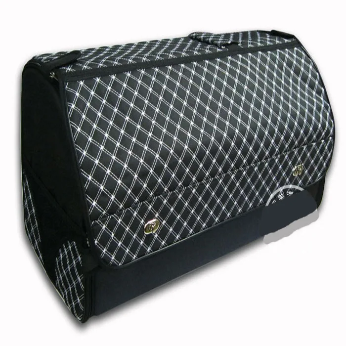

South Korea Wine Series Vehicle-mounted Storage Box Trunk Garbage Can zhi wu tong Car Storage Box Large