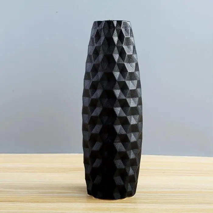 Нордическая черная/белая керамическая ваза креативное домашнее настольное украшение мини-керамическая ваза Классический офисный Декор поставки модный подарок HR