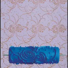 Узор тиснение краски резиновый ролик стены кисти для домашнего офиса украшения стены экономит время и энергию для удобства