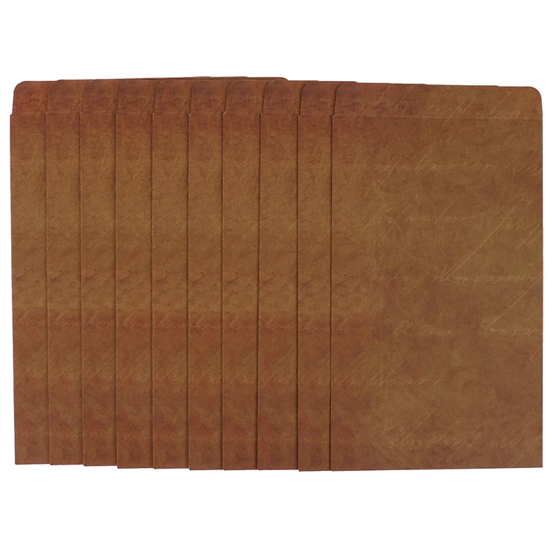 10pcs Retro Vintage Envelope Kraft Paper Envelopes DIY Decorative Envelope Small Paper School Office Supplies