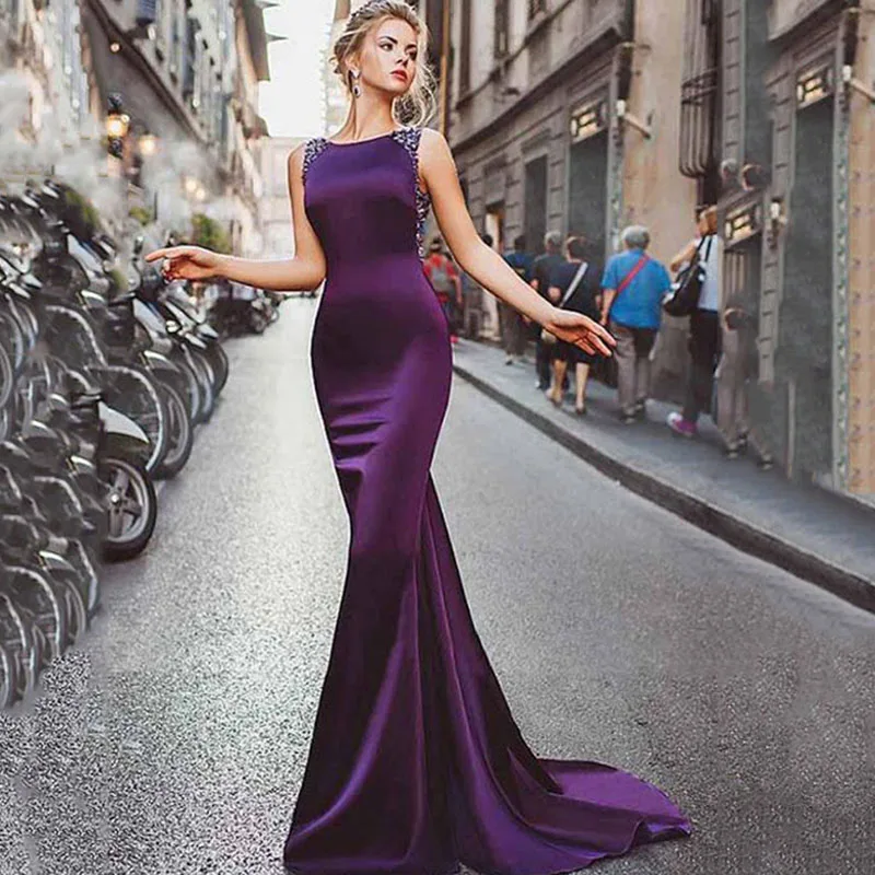 Eightree V сзади Русалка Кристалы для свадебного платья vestidos de noiva на заказ свадебное пдатье с вырезом на спине поезд сатиновое свадебное платье