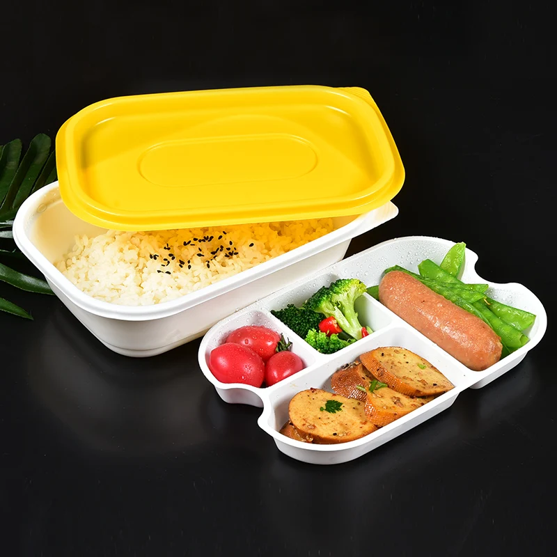 Одноразовый пластиковый Ланч-бокс Bento