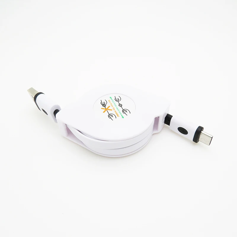 Type-c Выдвижной зарядный кабель 1 м 2 м 3M USB3.1 Кабель зарядного устройства для Xiaomi huawei Mate9/10 P9 LeTV Pro3 LGG5 GALAXY S8 5V2A