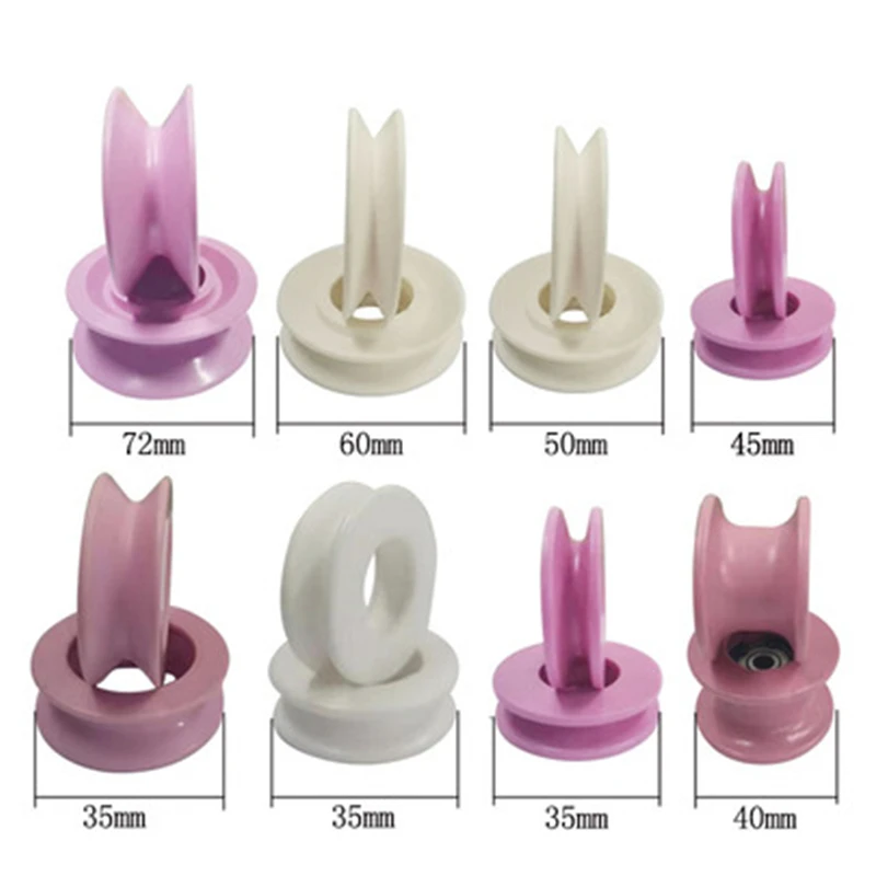 99 Full ceramic guide pulley U  V slot groove guide wheel external diameter 60mm thickness 13mm al2o3 ceramic wheel (2)