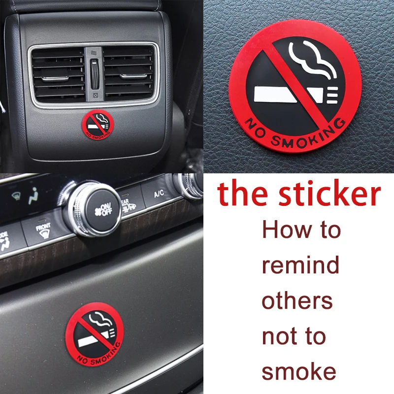 

no smoking car sticker No Smoking PVC Decal WARNING Car Sticker