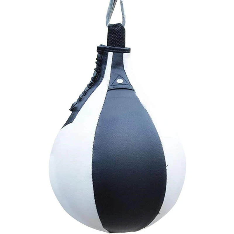 Boxing Speed Ball Pear Shape PU Speed Bag Boxing Punching Bag Swivel