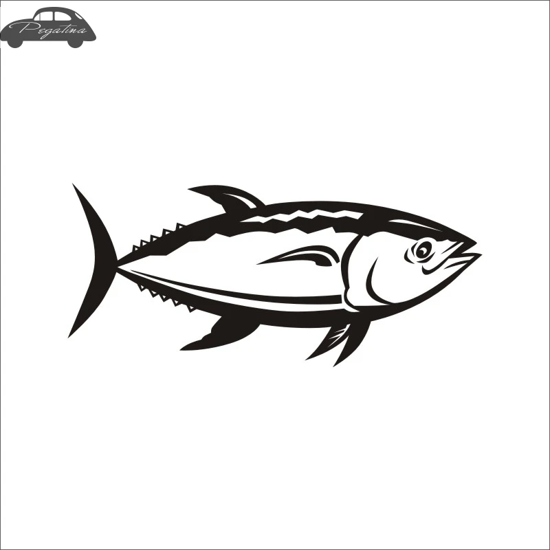 Pegatina Tuna Fish Thunnus Thynnus Car Decal Calamar Posters Boat Decals Decor Mural Wall Sticker Angling Hooks Shop Vinyl